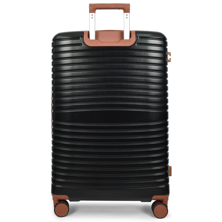 Four Wheel Hard Shell Travel Suitcase Durban black-4