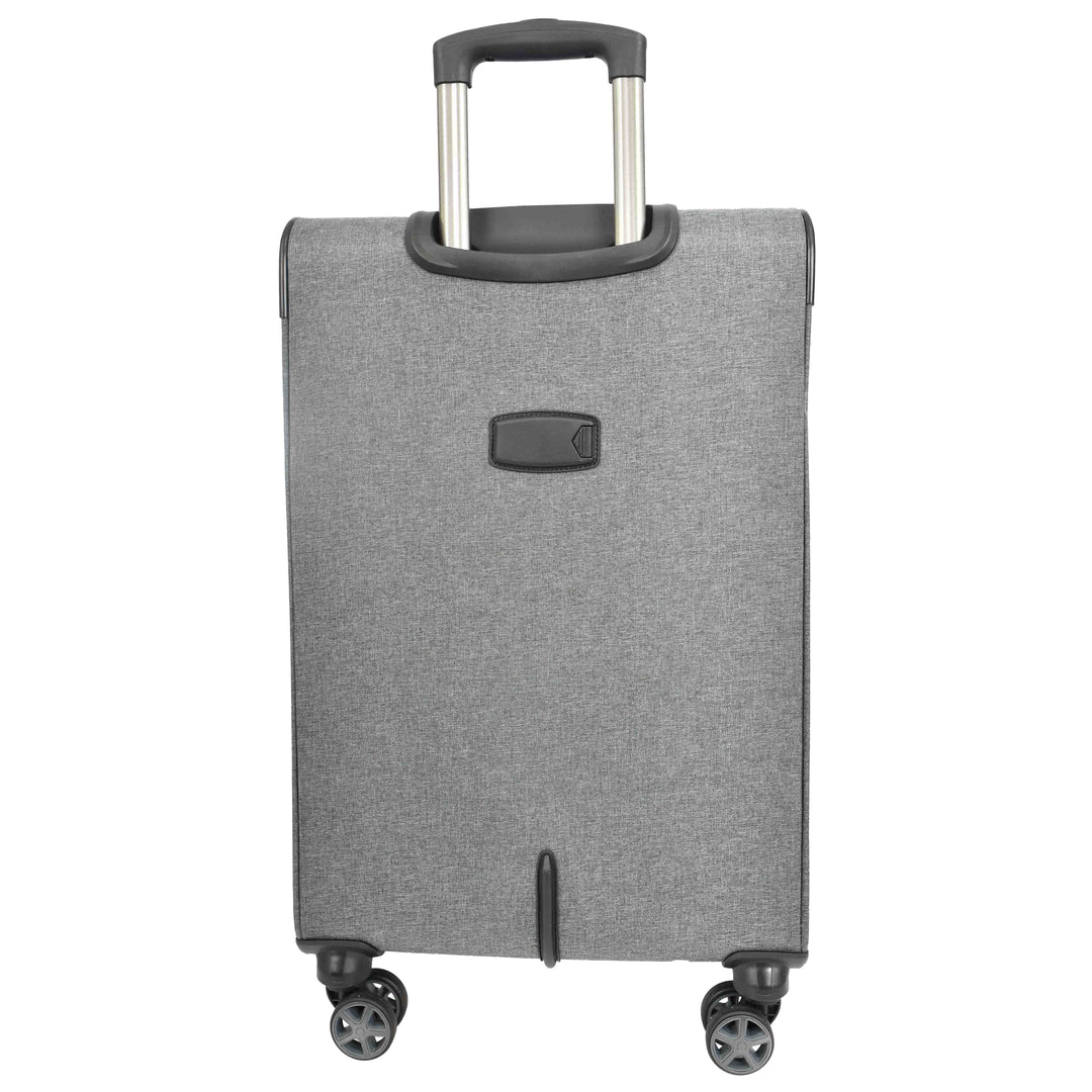 Soft Expandable Wheeled Luggage With Lock Nimbus Grey 5