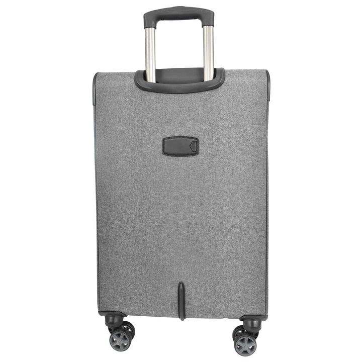 Soft Expandable Wheeled Luggage With Lock Nimbus Grey 5