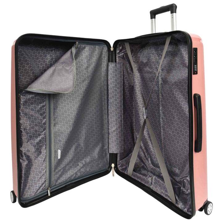 Hard Shell PP Luggage Set Wheeled Suitcases Skybourne Rose Gold 8