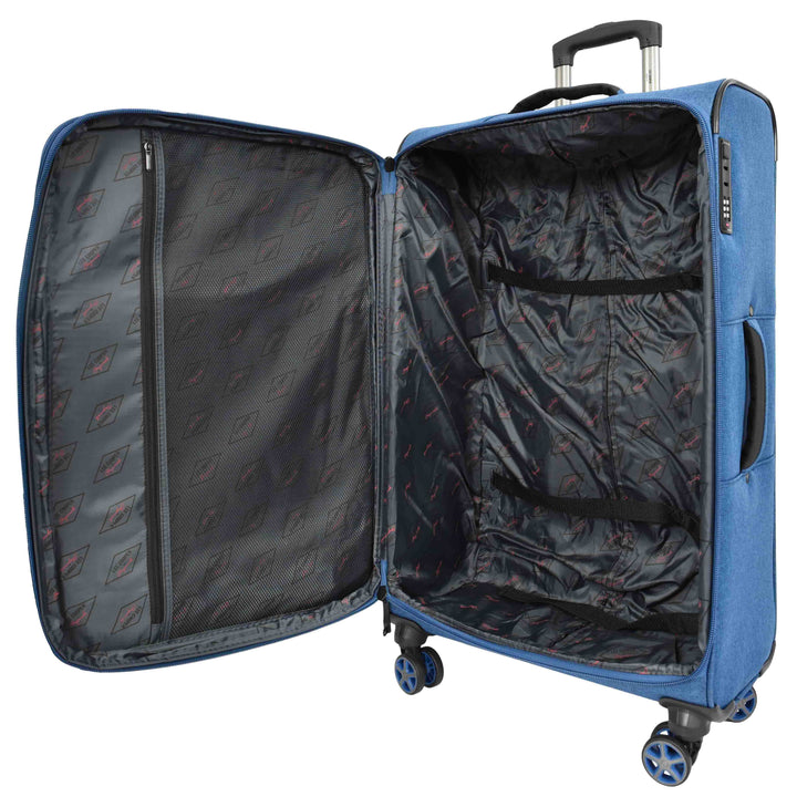 Soft Expandable Wheeled Luggage With Lock Nimbus Navy 6