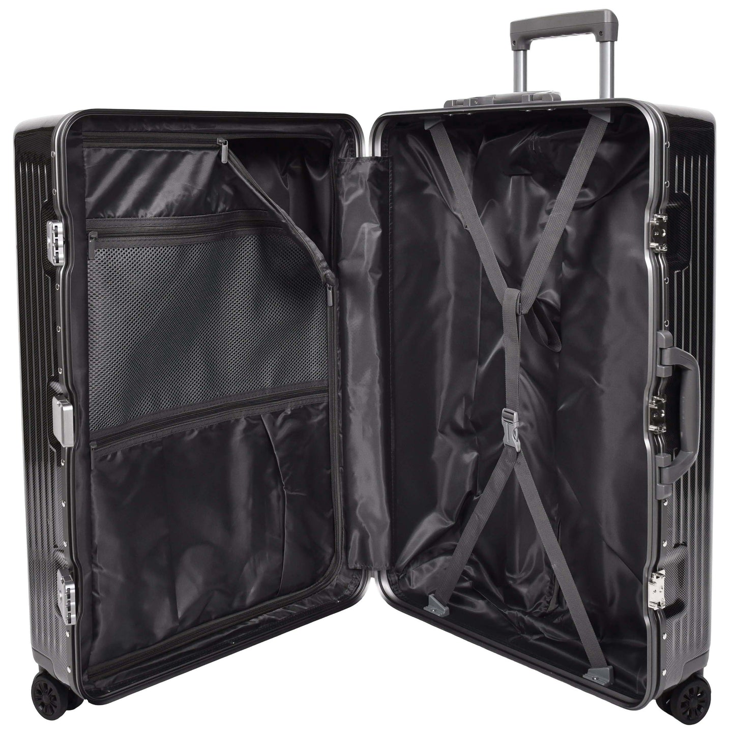 Four Wheel Suitcase Metal Frame Hard Shell Luggage Titan