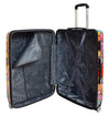 Four Wheel Suitcase Hard Shell Expandable Luggage Flower Print 6