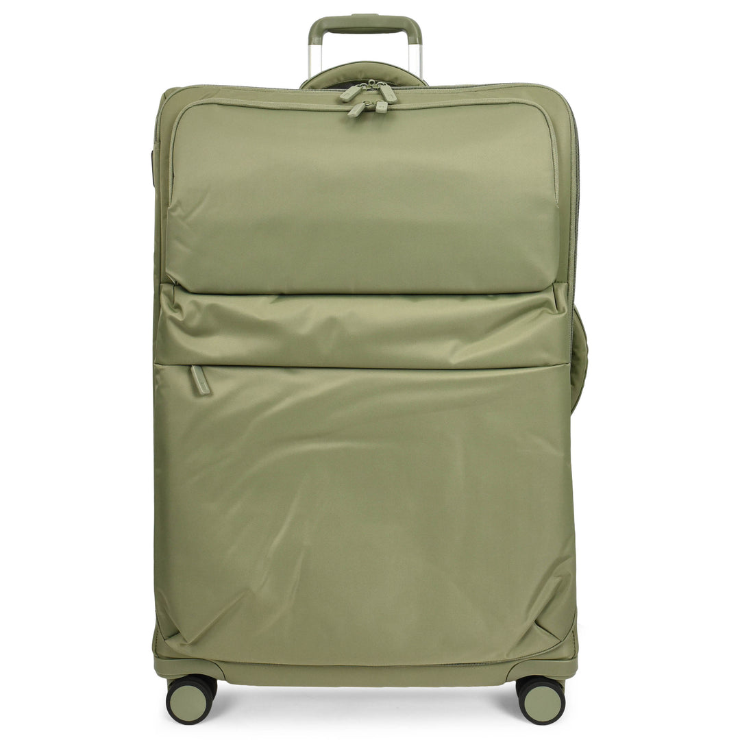 Soft Shell Luggage Suitcase with 8 Spinner Wheels, Lightweight Travel Trolley Bag - HOL-K71