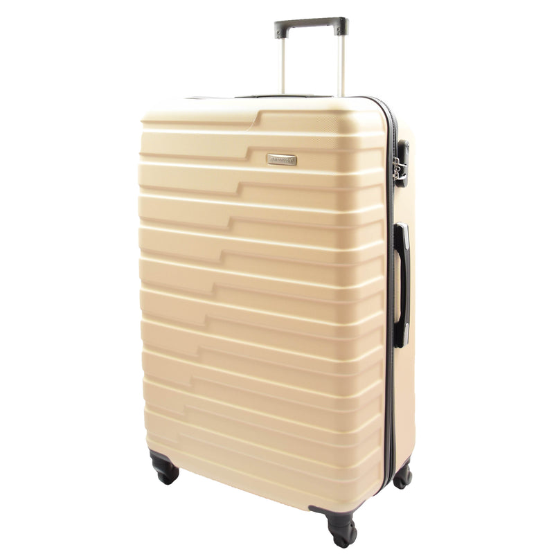 Four Wheel Suitcases Hard Shell Luggage Conney Off White 2