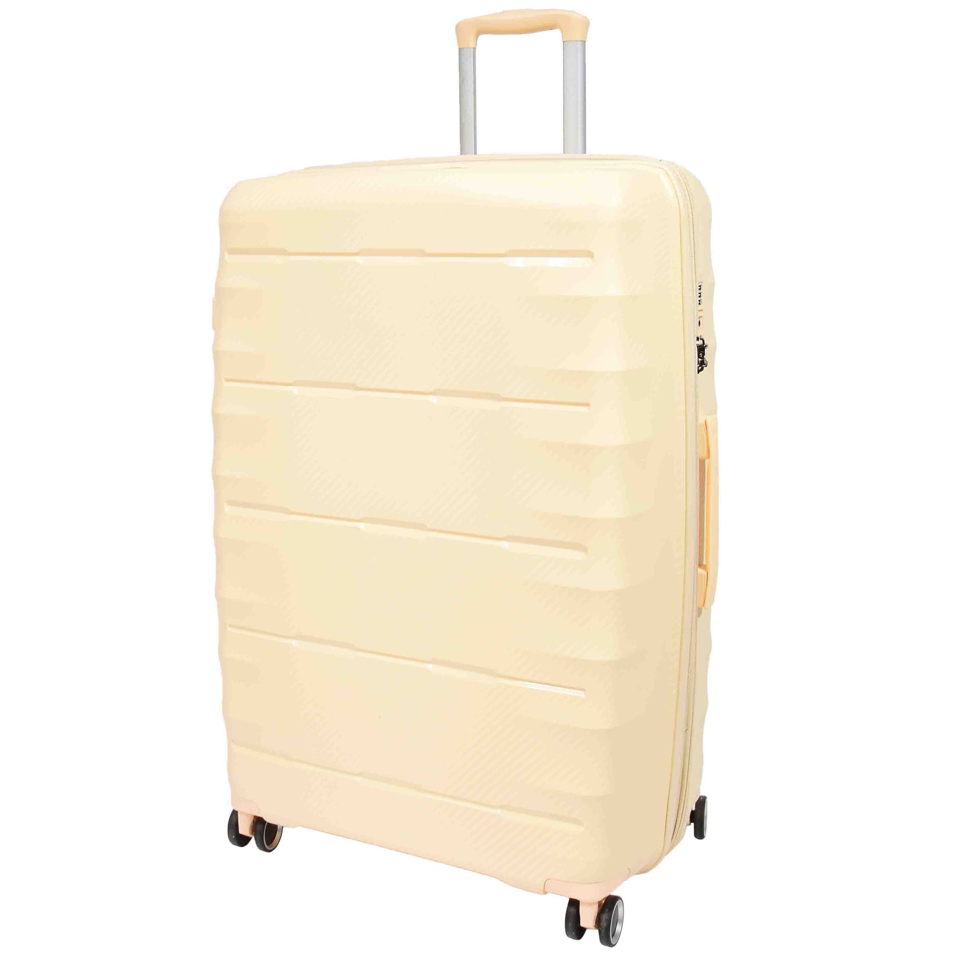 8 Wheeled Expandable ABS Luggage Miyazaki Off White 2