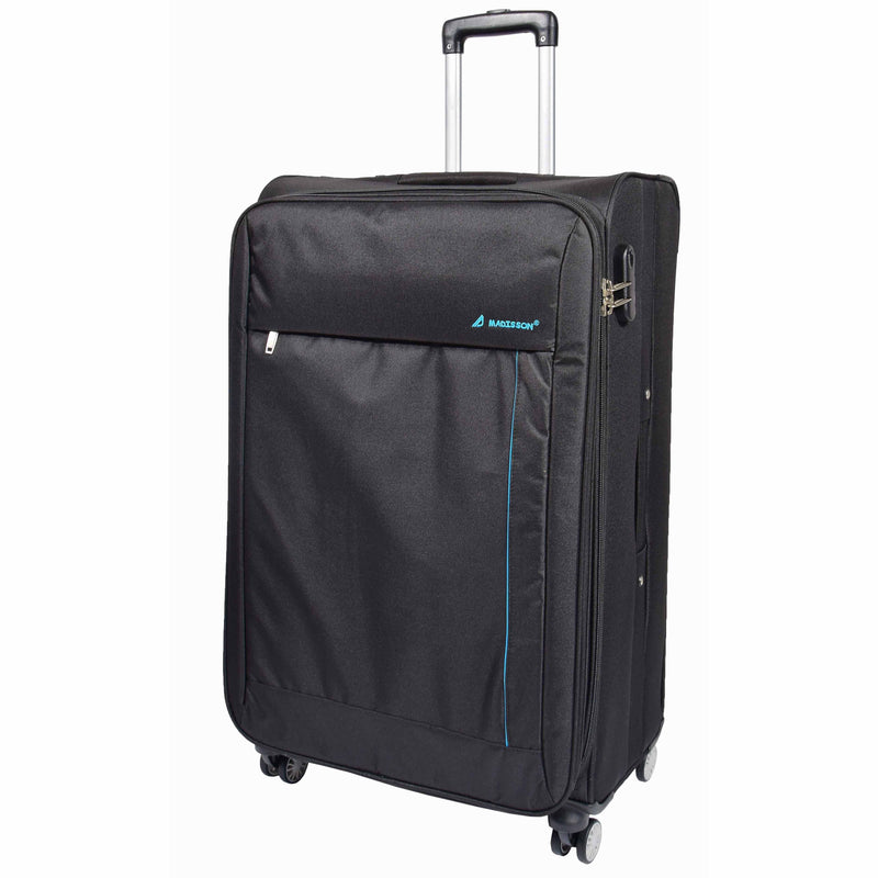 Soft 8 Wheel Spinner Expandable Luggage Malaga Black 1