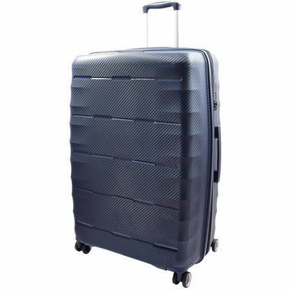 8 Wheeled Expandable ABS Luggage Miyazaki Navy 2