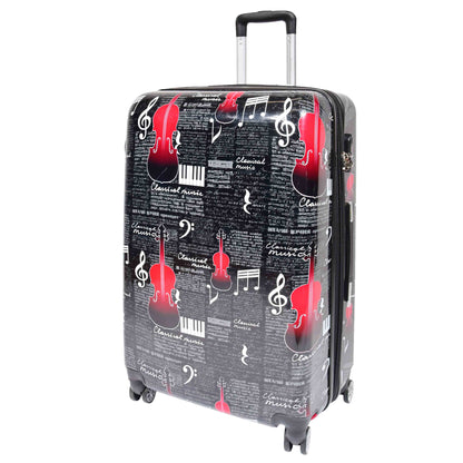 Four Wheels Hard Classical Music Printed Luggage Cabin BILBAO 2