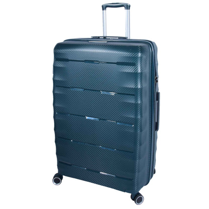 8 Wheeled Expandable ABS Luggage Miyazaki Green 2