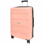PP Hard Shell Luggage Expandable Four Wheel Suitcases Cygnus Rose Gold 4