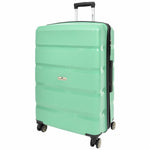 PP Hard Shell Luggage Expandable Four Wheel Suitcases Cygnus Lime 4
