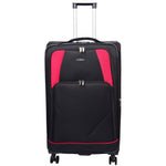 Four Wheel Soft Case Travel Suitcase Luggage Columbia Black 9