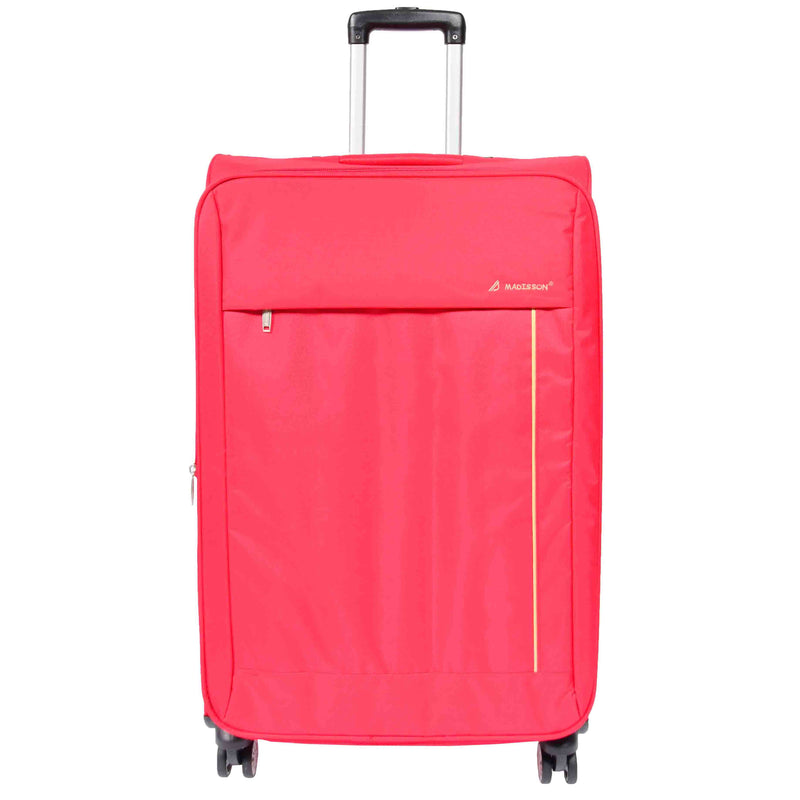 Soft 8 Wheel Spinner Expandable Luggage Malaga Red 3