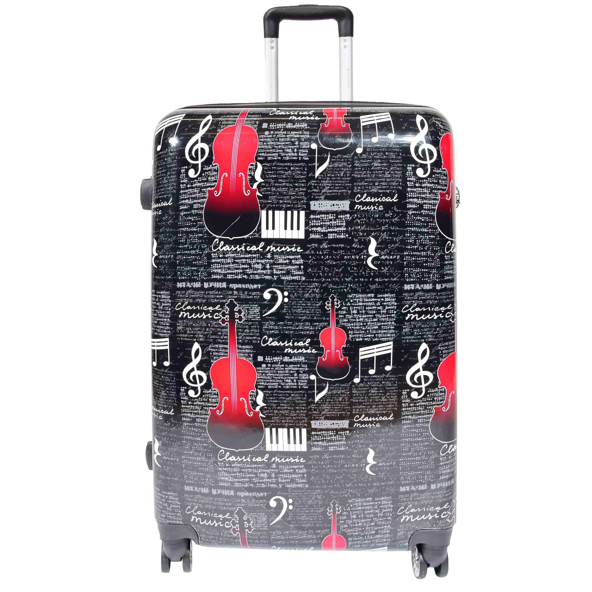 Four Wheels Hard Classical Music Printed Luggage Cabin BILBAO 3