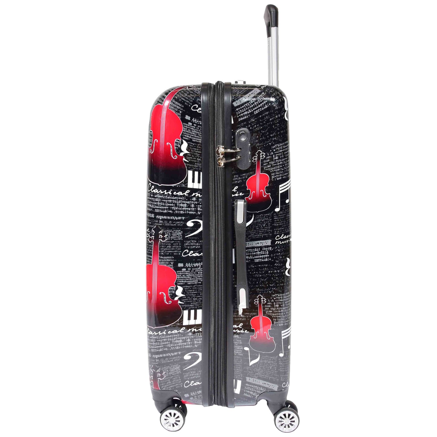 Four Wheels Hard Classical Music Printed Luggage Cabin BILBAO 4