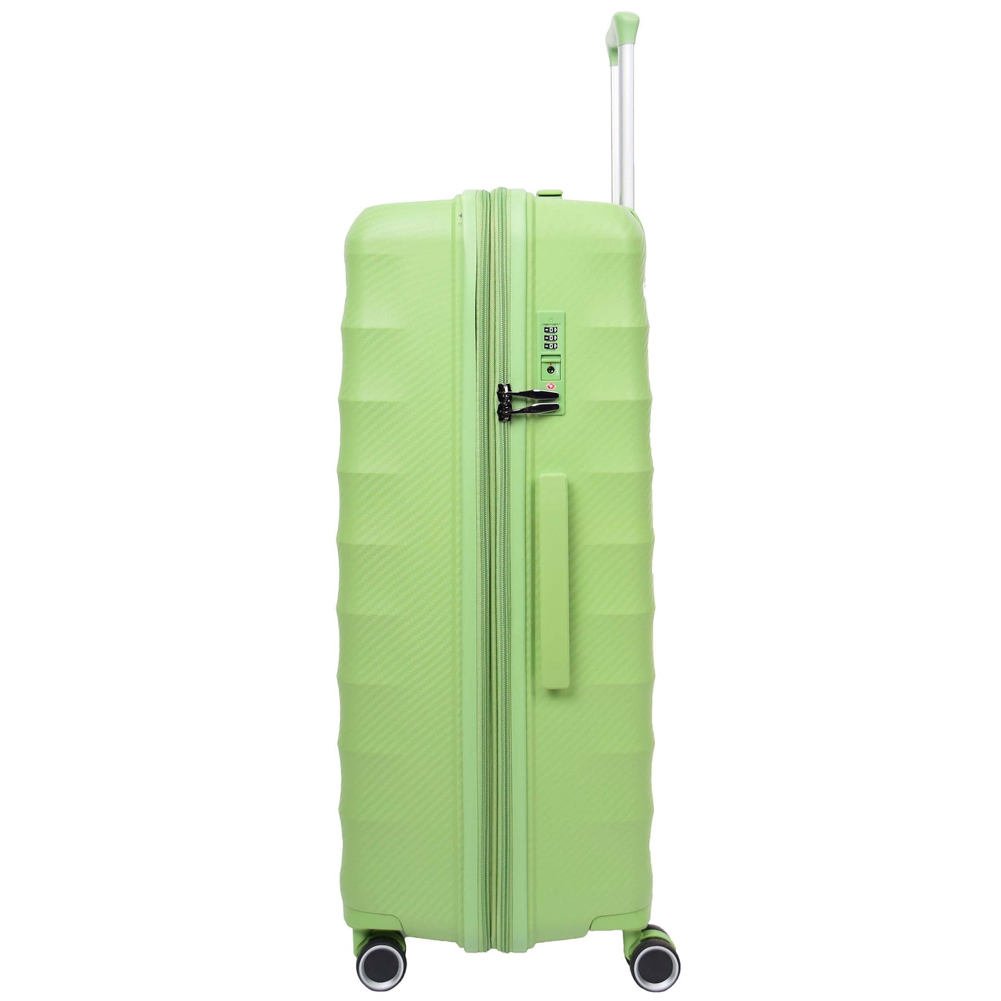 8 Wheeled Expandable ABS Luggage Miyazaki Lime Green