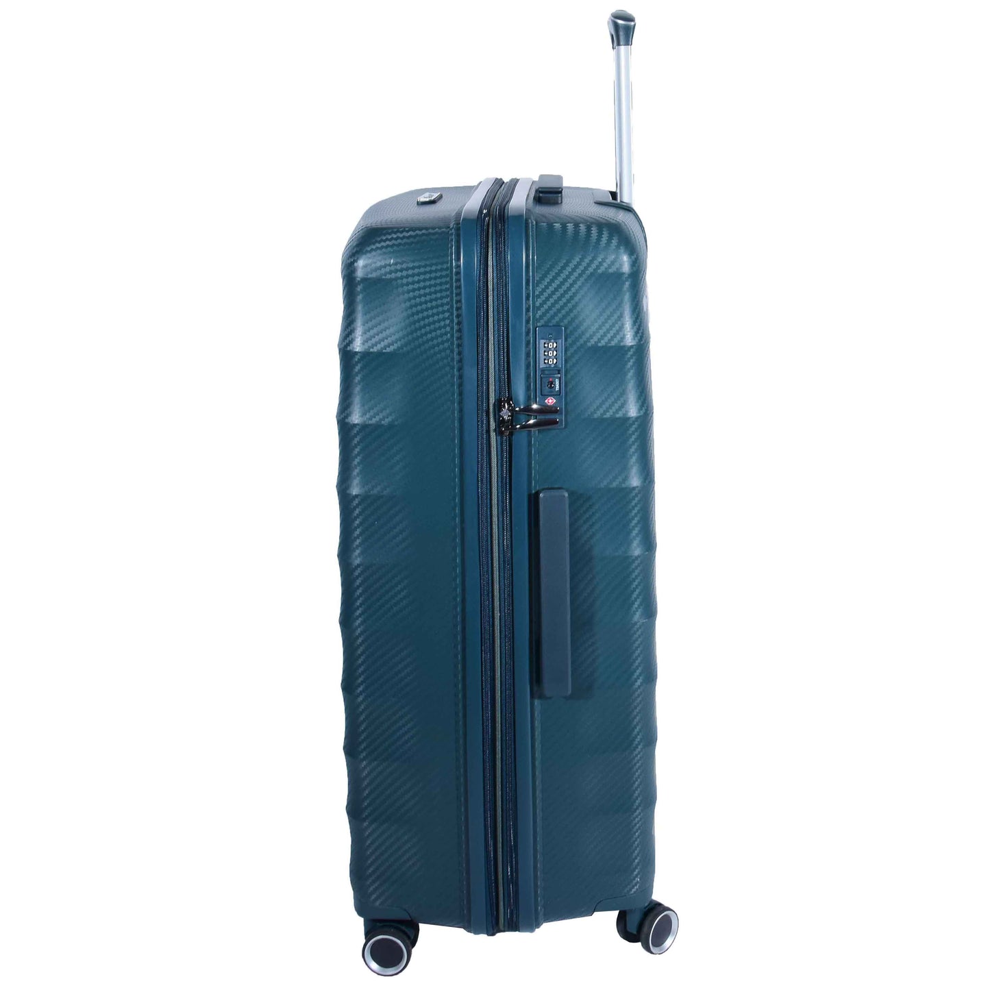 8 Wheeled Expandable ABS Luggage Miyazaki Green 4