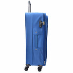 Four Wheel Suitcases Lightweight Soft Expandable Luggage Cosmic Blue 3