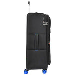 Black Soft Suitcase 8 Wheel Spinner Expandable Luggage Quito 4