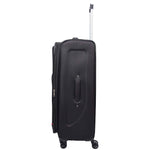 Four Wheel Soft Case Travel Suitcase Luggage Columbia Black 10