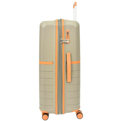 Expandable Wheeled Suitcases Solid Hard Shell PP Luggage Champagne Titania 4