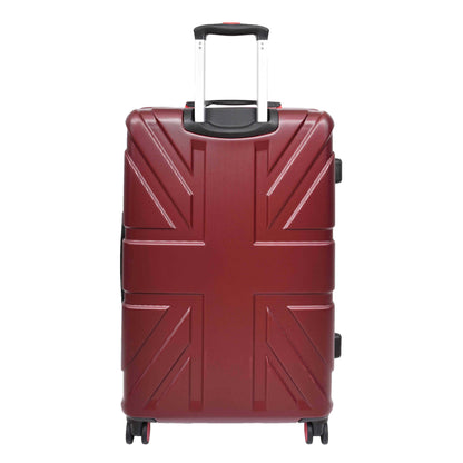 4 Wheel Spinner TSA Hard Travel Luggage Union Jack Wine large-3