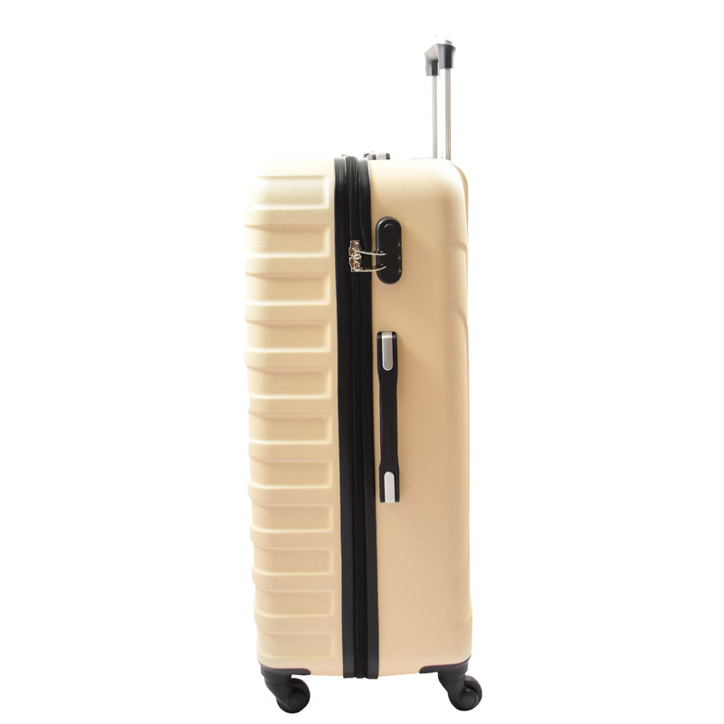 Four Wheel Suitcases Hard Shell Luggage Conney Off White 3