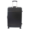 Hard Shell Retro Expandable Four Wheel Luggage Deluxe Black 5