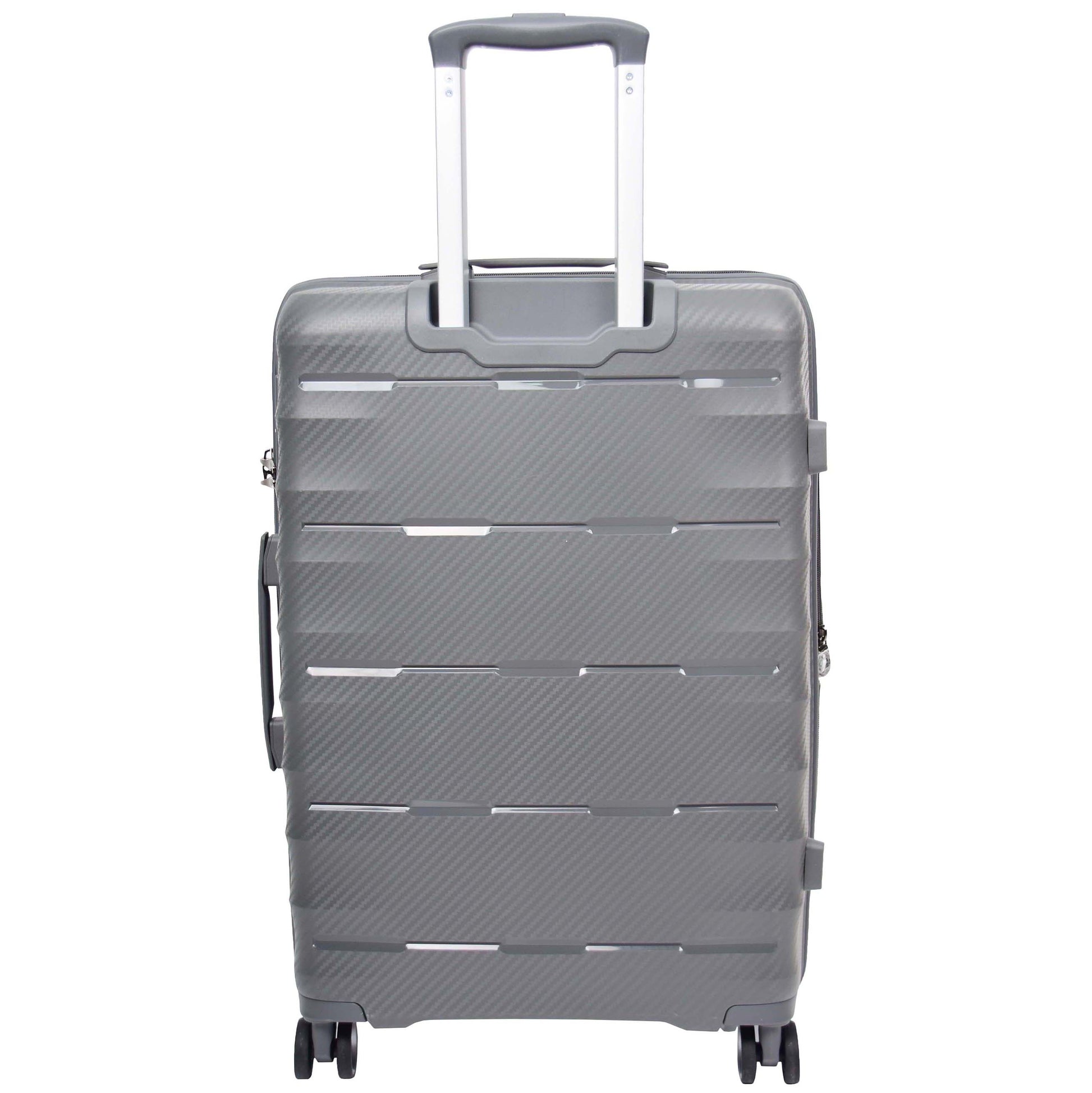 8 Wheeled Expandable ABS Luggage Miyazaki Grey 4