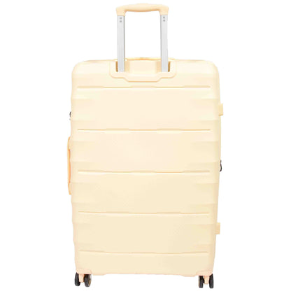 8 Wheeled Expandable ABS Luggage Miyazaki Off White 5