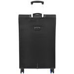 Black Soft Suitcase 8 Wheel Spinner Expandable Luggage Quito 5