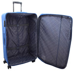 Four Wheel Suitcases Lightweight Soft Expandable Luggage Cosmic Blue 5