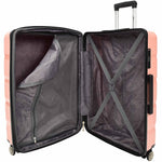 PP Hard Shell Luggage Expandable Four Wheel Suitcases Cygnus Rose Gold 6