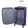 Four Wheel Soft Case Travel Suitcase Luggage Columbia Purple 10