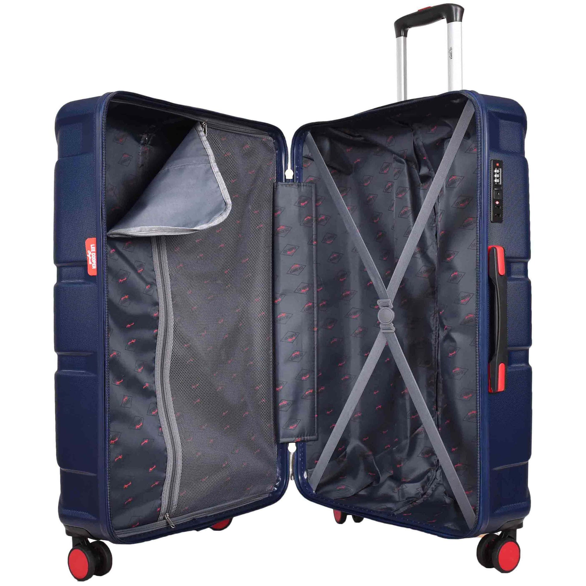  4 Wheel Spinner TSA Hard Travel Luggage Union Jack Navy large-4