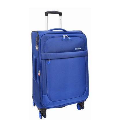 Navy Soft Suitcase 8 Wheel Spinner Expandable Luggage Quito 7