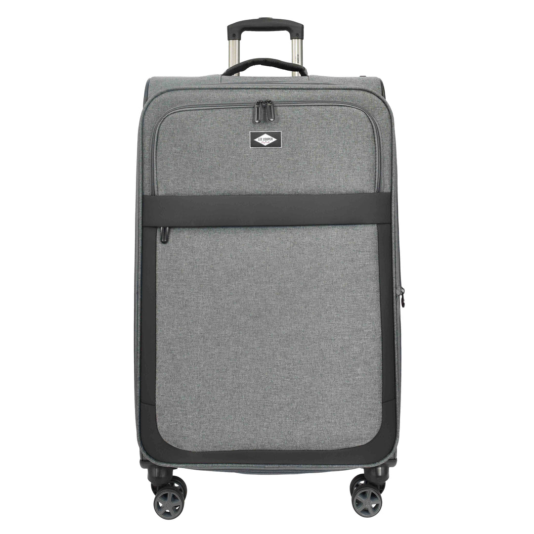 Soft Expandable Wheeled Luggage With Lock Nimbus Grey 7