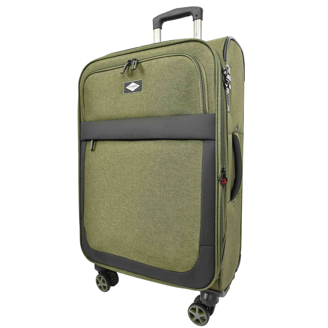 Soft Expandable Wheeled Luggage With Lock Nimbus Khaki 8