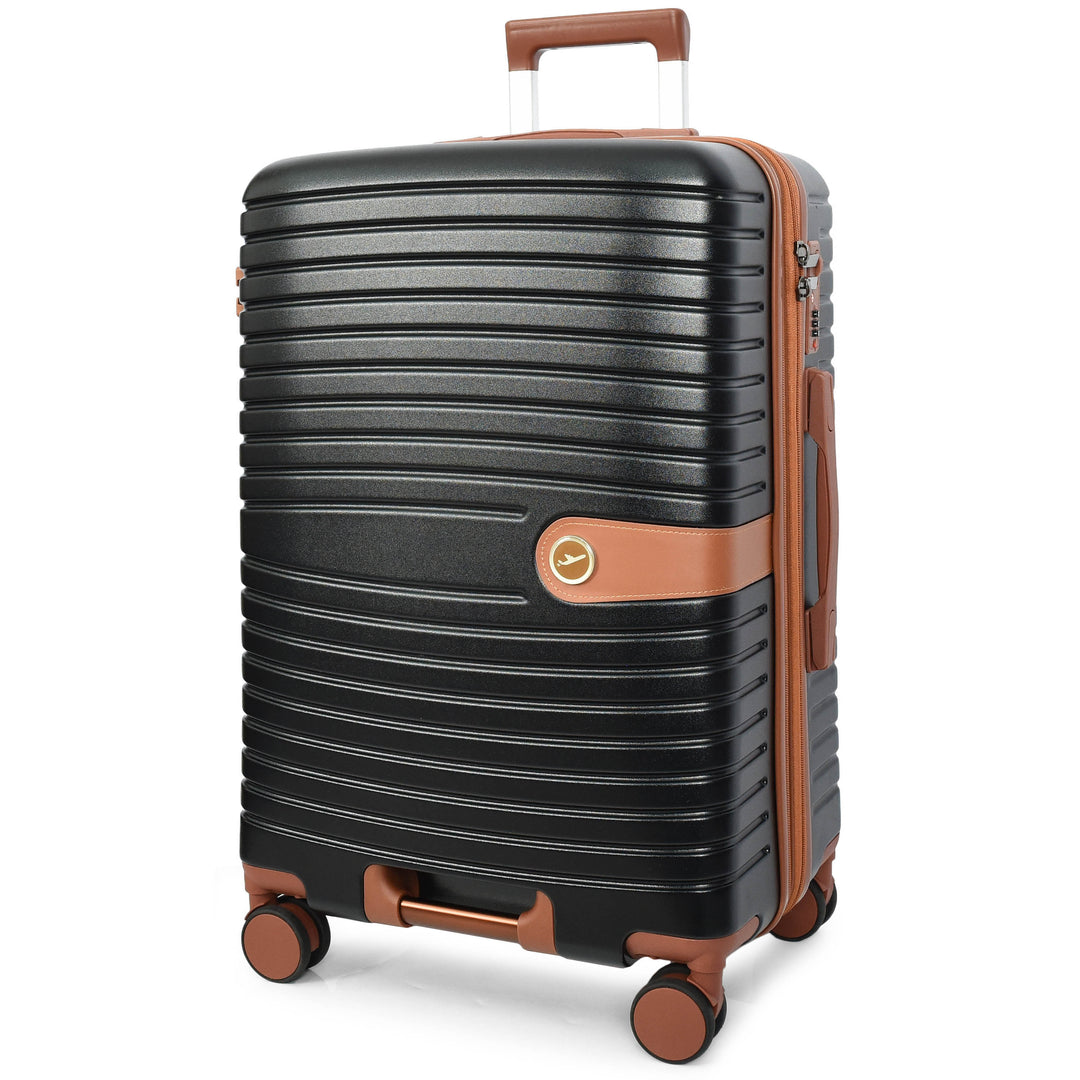 Four Wheel Hard Shell Travel Suitcase Durban black-6