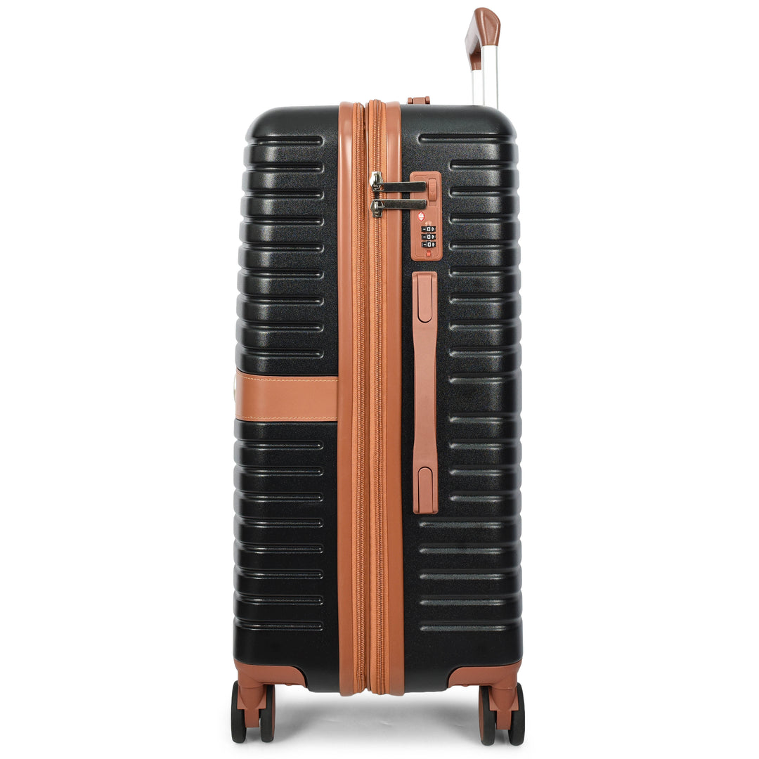 Four Wheel Hard Shell Travel Suitcase Durban black-7