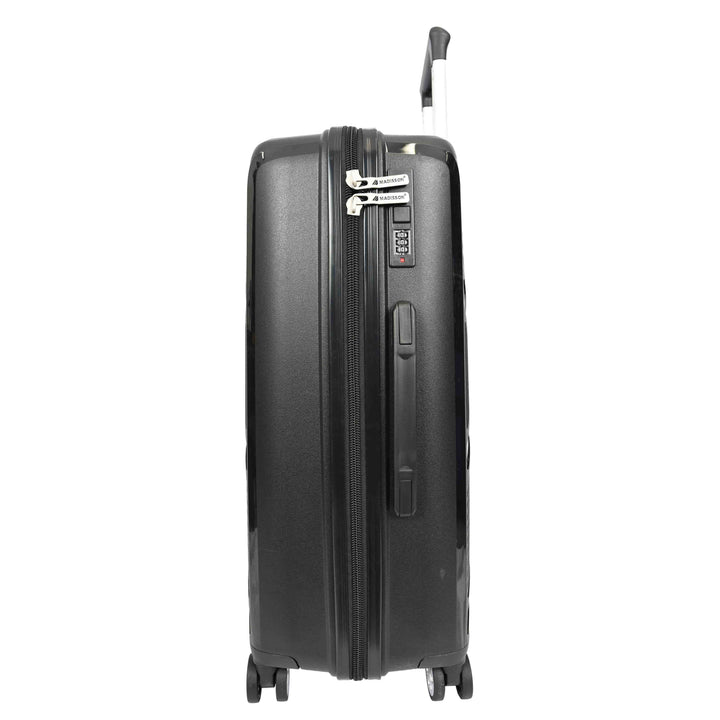 Hard Shell PP Luggage Set Wheeled Suitcases Skybourne Black 10