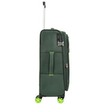 Green Soft Suitcase 8 Wheel Spinner Expandable Luggage Quito 9
