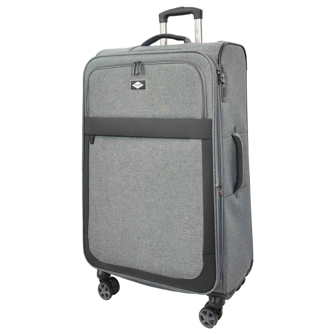 Soft Expandable Wheeled Luggage With Lock Nimbus Grey 8
