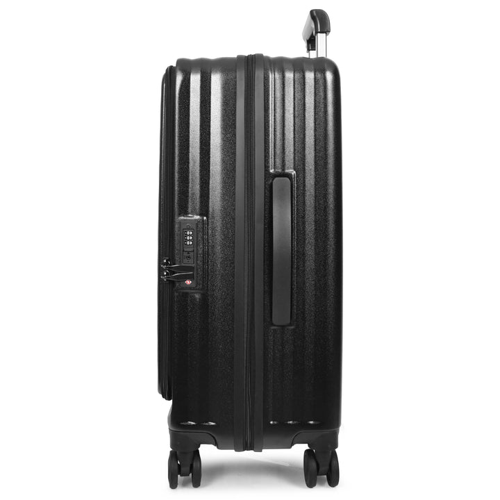 Four Wheel Suitcase Hard Shell Luggage Alaska Black