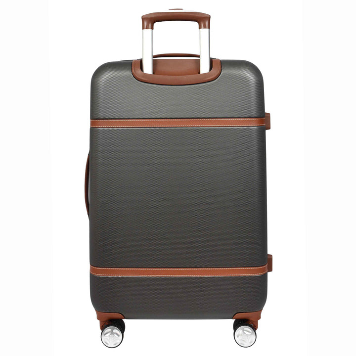 Four Wheel Suitcase Hard Shell Luggage Expandable Sizes Deluxe Grey 10