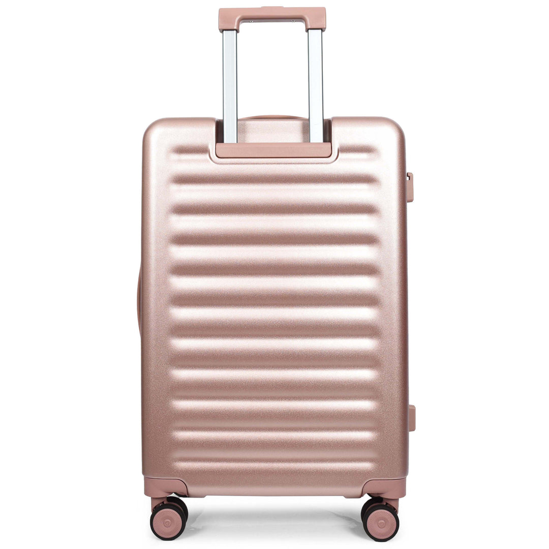 Four Wheel Suitcase Hard Shell Luggage Alaska Rose Gold