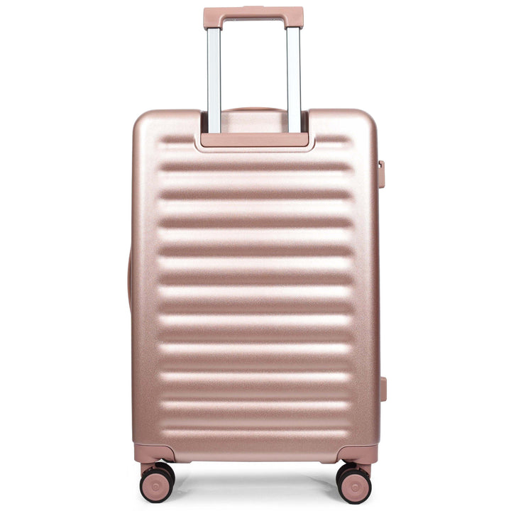Four Wheel Suitcase Hard Shell Luggage Alaska Rose Gold