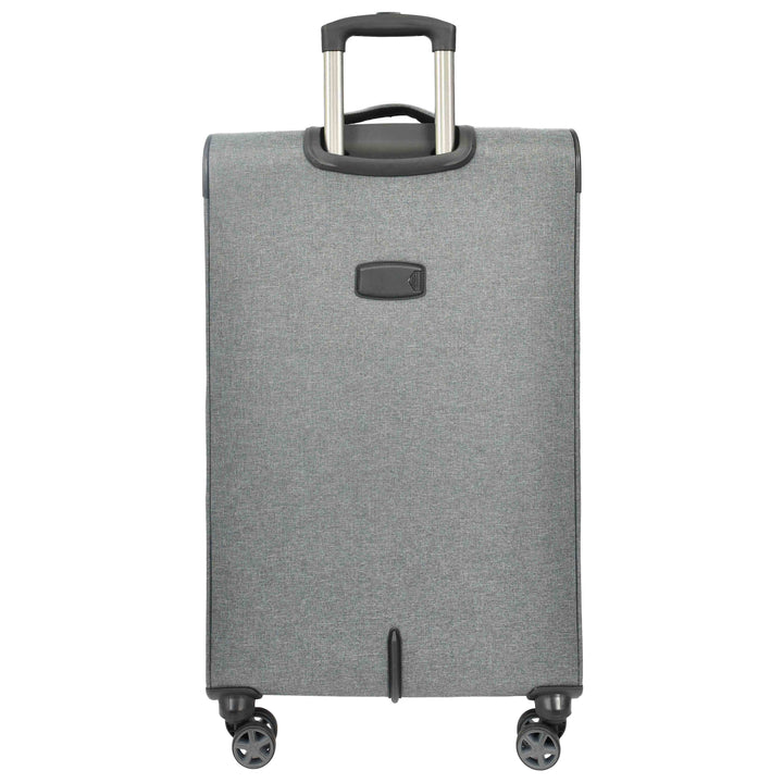 Soft Expandable Wheeled Luggage With Lock Nimbus Grey 10