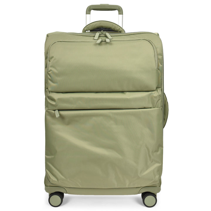 Soft Shell Luggage Suitcase with 8 Spinner Wheels, Lightweight Travel Trolley Bag - HOL-K71